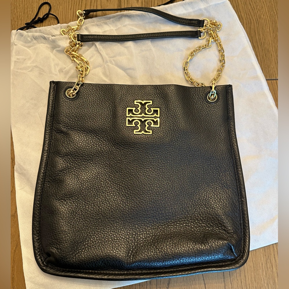Tory Burch Black Leather Shoulder Bag / Crossbody Bag
